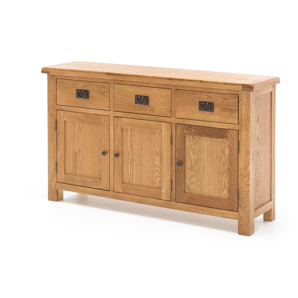 Buffet Cabinet 3 door 3 drawer - Oak FURNITURE at World Of Decor NZ