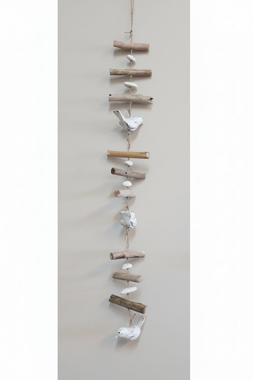Hanging Mobile Driftwood 100cm - Birds Wall Art, Affirmations & Hangings at World Of Decor NZ