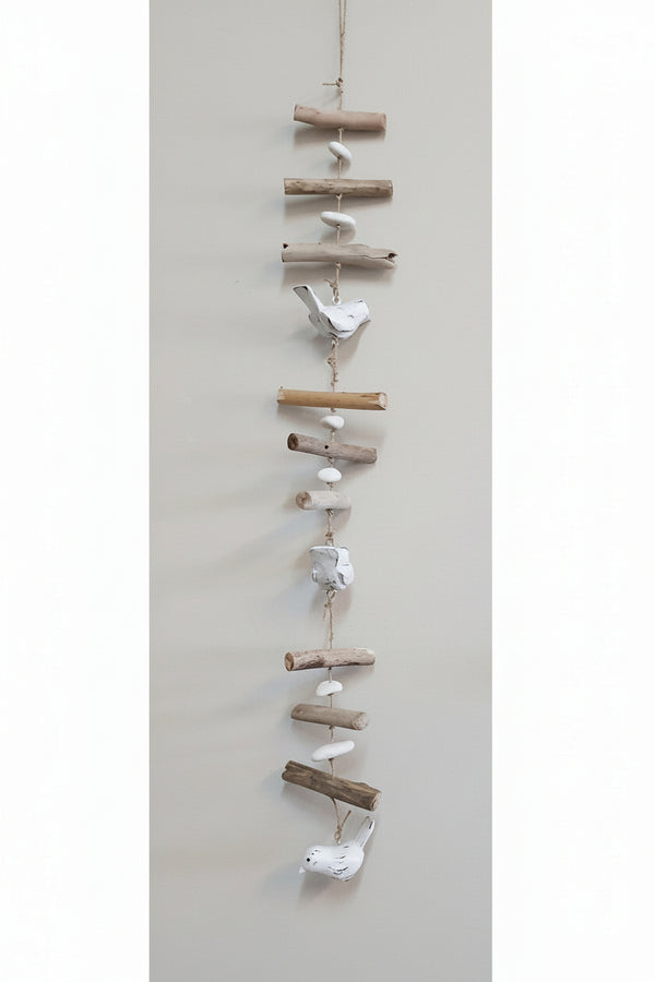 Hanging Mobile Driftwood 100cm - Birds Wall Art, Affirmations & Hangings at World Of Decor NZ