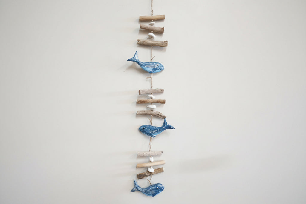 Hanging Mobile Driftwood 100cm - Whales Wall Art, Affirmations & Hangings at World Of Decor NZ