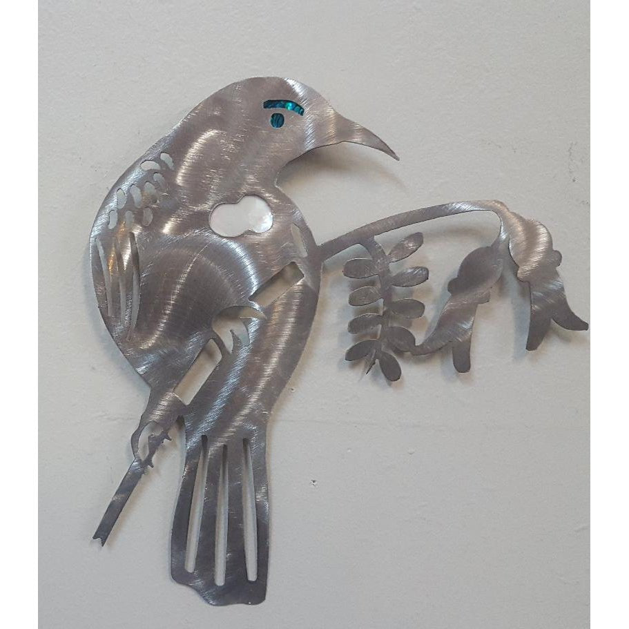 Right Tui Stainless Wall Art KIWIANA at World Of Decor NZ