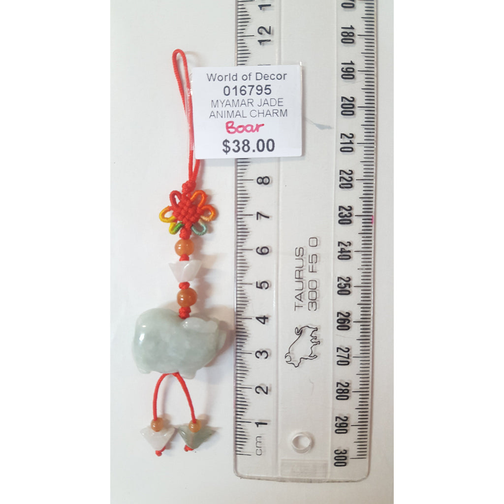 Chinese Zodiac Animal Stone/Jade Charm - Sheep FENG SHUI PRODUCTS at World Of Decor NZ