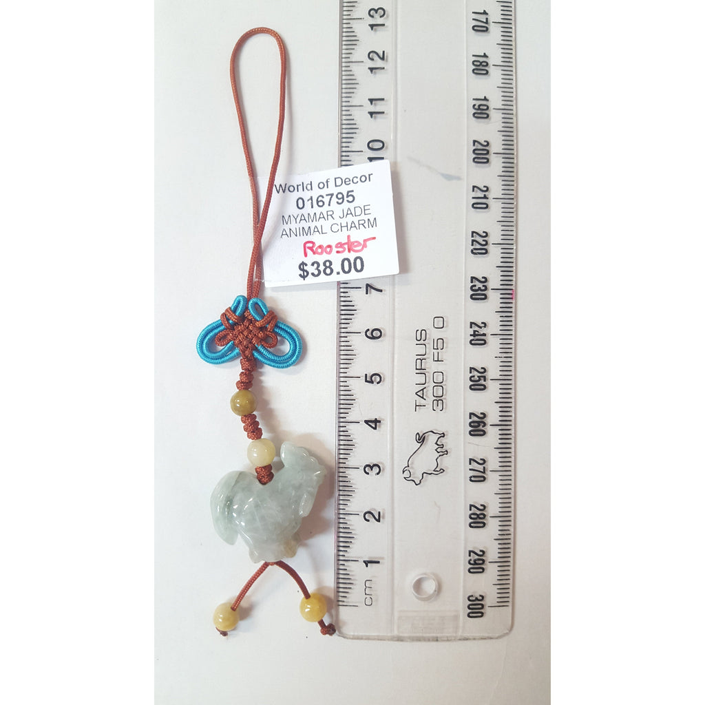 Chinese Zodiac Animal Stone/Jade Charm - Monkey at World Of Decor NZ