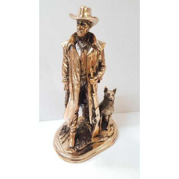 Stockman With Dog SCULPTURE/ORNAMENT & ANIMAL at World Of Decor NZ