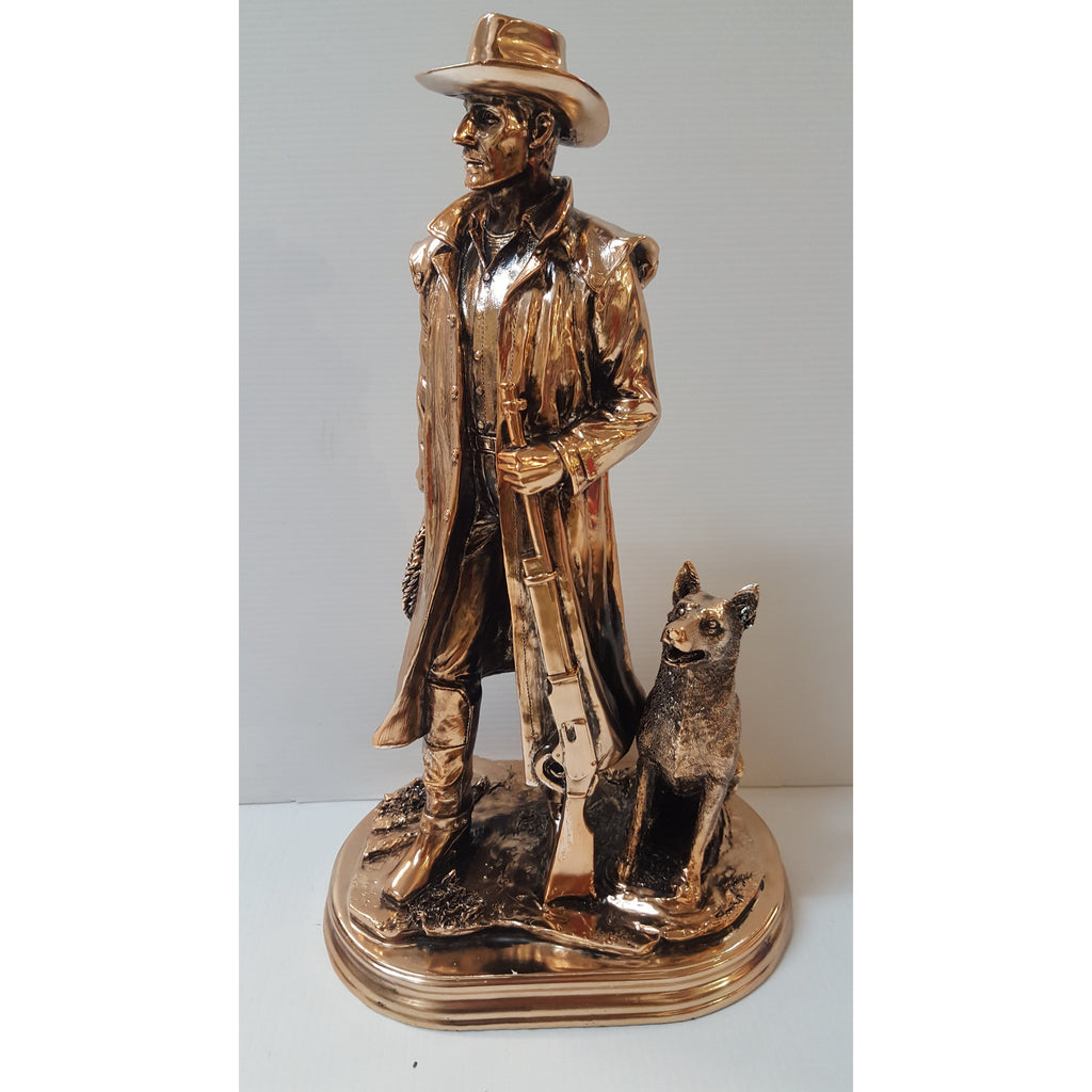Stockman With Dog SCULPTURE/ORNAMENT & ANIMAL at World Of Decor NZ
