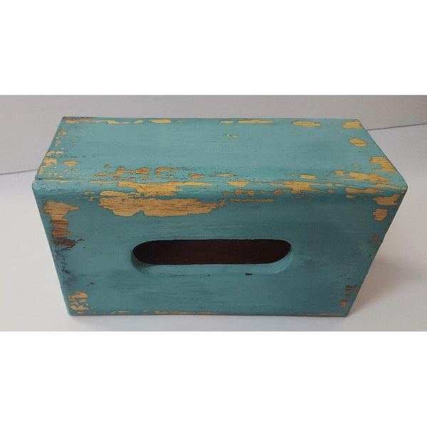 Tissue Box Cover-Rustic Turquoise at World Of Decor NZ