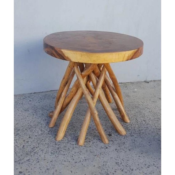 Rustic Round Table - Natural FURNITURE at World Of Decor NZ