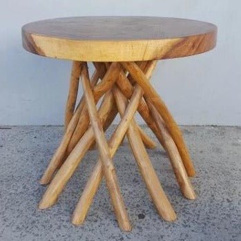 Rustic Round Table - Natural FURNITURE at World Of Decor NZ