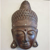 Buddha Face Head Mask Wall Art Hanging 60cmH - Brown at World Of Decor NZ