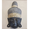 Buddha Face Head Mask Wall Art Hanging 70cm - Black at World Of Decor NZ