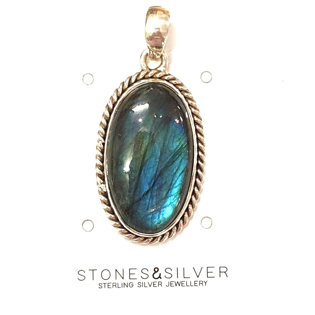 Labradorite Sterling Silver Pendent at World Of Decor NZ