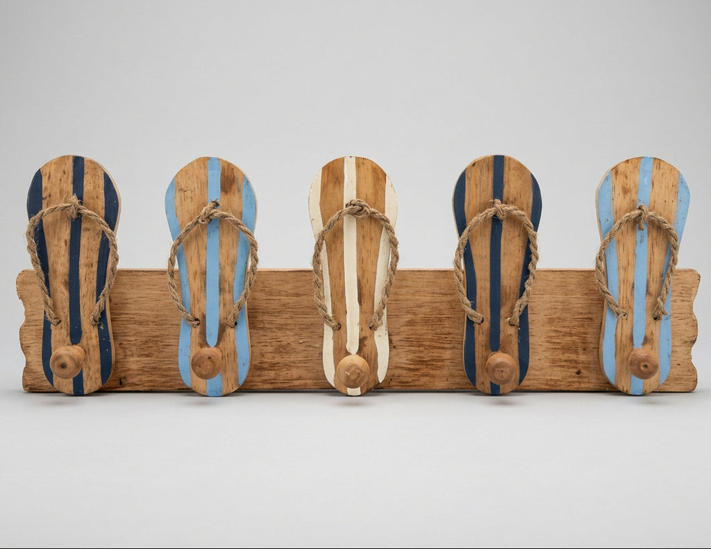 Jandles With 5 Hooks Blue/White Home Accessories at World Of Decor NZ