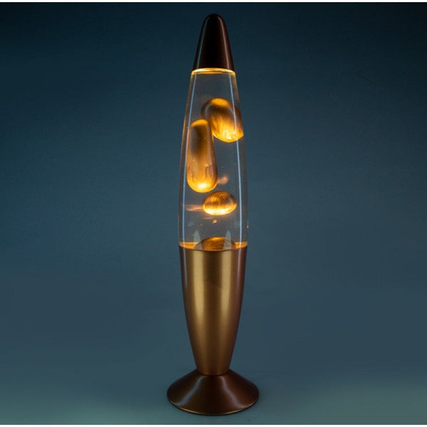 Metallic Lava Lamp-Gold at World Of Decor NZ