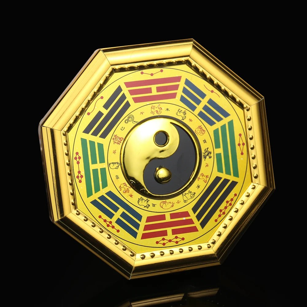 Golden Feng Shui Ying Yang Bagua Plaque FENG SHUI PRODUCTS at World Of Decor NZ