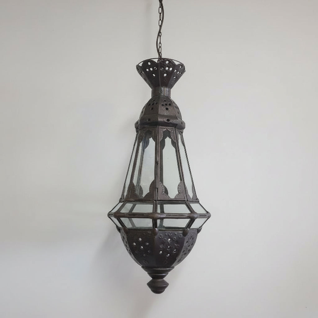 Moroccan Lamp Flower Bell Drop - Clear MORROCCAN LAMP at World Of Decor NZ