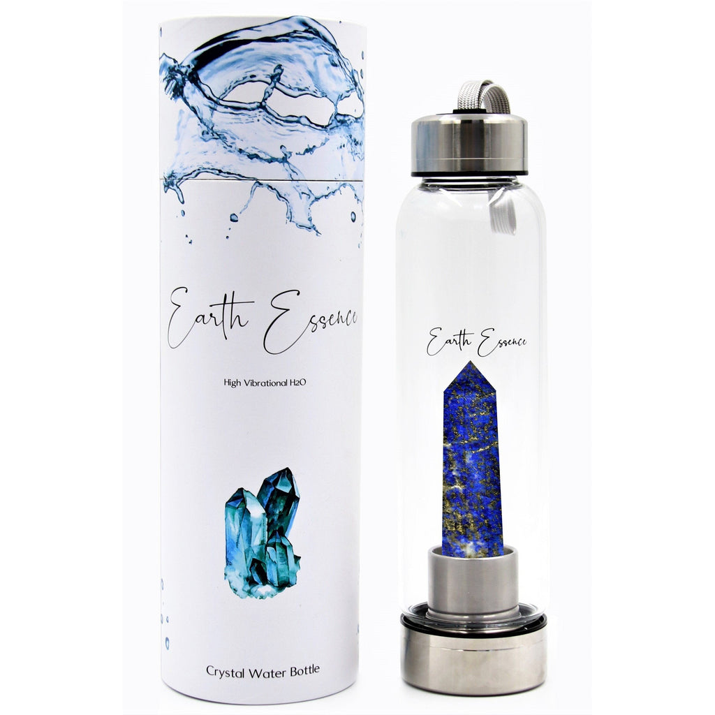 Crystal Water Bottle - Lapis Point CRYSTAL BOTTLE at World Of Decor NZ