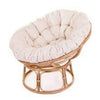 Papasan Chair - Natural Chair + Cream Cushion CHAIR at World Of Decor NZ