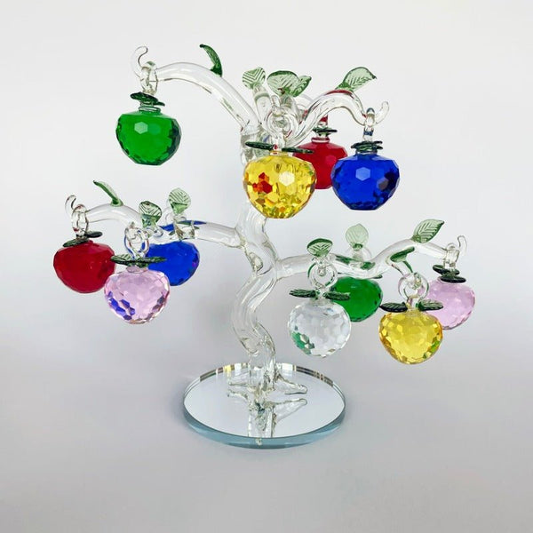 Prosperity Crystal Glass Apple Tree 25cm CRYSTAL 1 at World Of Decor NZ