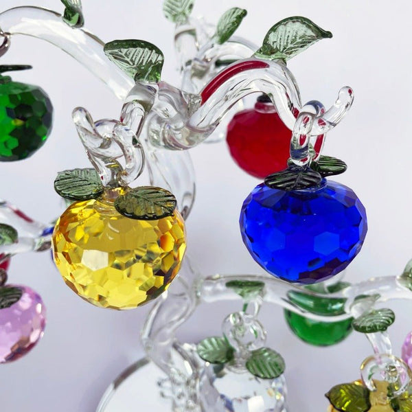 Prosperity Crystal Glass Apple Tree 25cm CRYSTAL 1 at World Of Decor NZ
