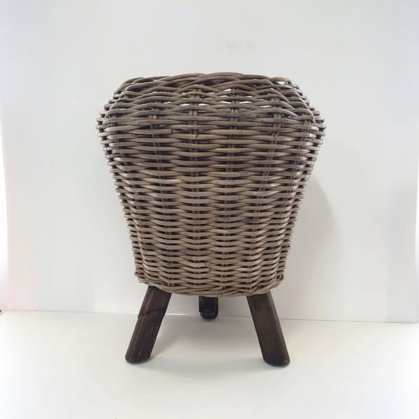Rattan Planter Stand Large w Free Small planter Cane & Rattan at World Of Decor NZ