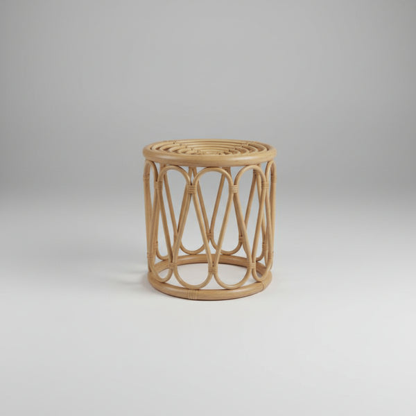 Round Cane Stool /Plant Stand RATTAN & CANE FURNITURE at World Of Decor NZ