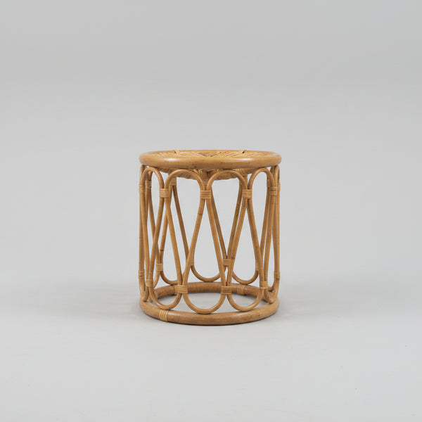 Round Cane Stool /Plant Stand RATTAN & CANE FURNITURE at World Of Decor NZ