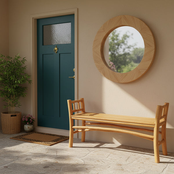 Rustick Teak Bench Seat - Natural CHAIR at World Of Decor NZ