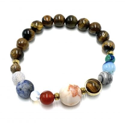Tiger Eye Solar System Bracelet CRYSTAL at World Of Decor NZ