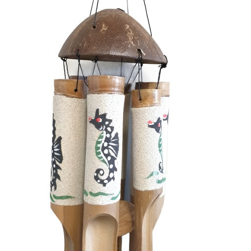 Seahorse Sand Painted Wind Chimes Windchimes & Outdoors at World Of Decor NZ