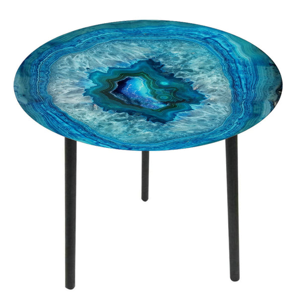 Glass Top Side Table - Crystal at World Of Decor NZ