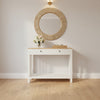 Teak Slat Sided Hall Table Hall table at World Of Decor NZ