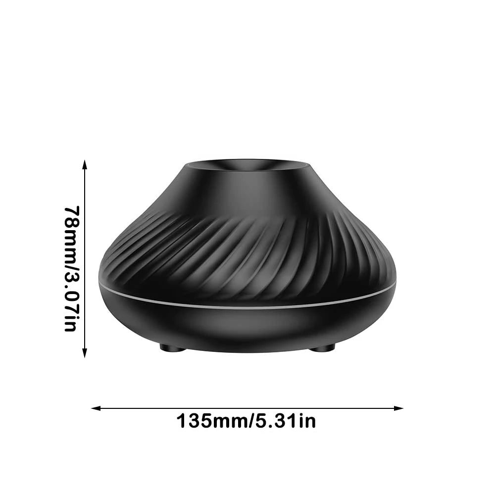 Air Humidifier/Aroma Diffuser USB 130ML - Volcanic Black Aroma Diffuser,Air Humidifier,Essential at World Of Decor NZ