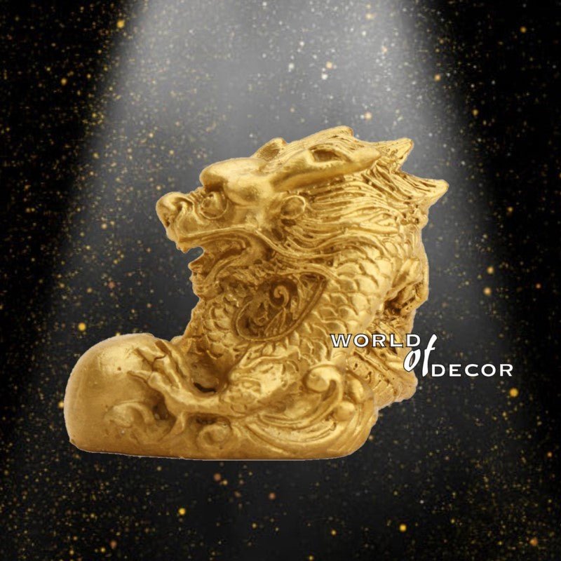 Brass Zodiac - Dragon Grasping Pearl FENG SHUI PRODUCTS at World Of Decor NZ