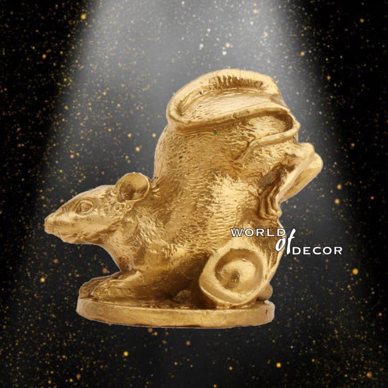 Brass Zodiac - Wealth Rat FENG SHUI PRODUCTS at World Of Decor NZ