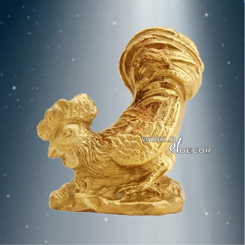 Brass Zodiac - Rooster FENG SHUI PRODUCTS at World Of Decor NZ