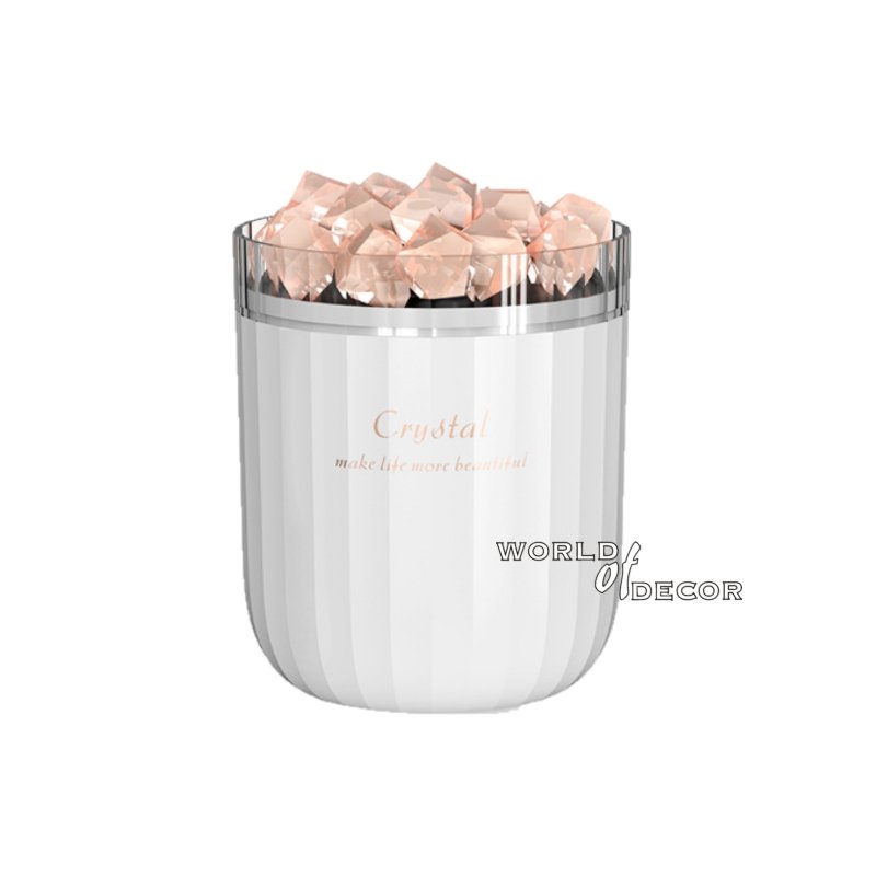 Air Humidifier/Aroma Diffuser USB 300ml - Himalayan Salt Crystal White Aroma Diffuser,Air Humidifier,Essential at World Of Decor NZ