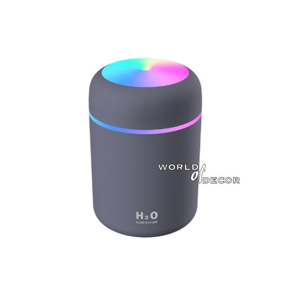 Air Humidifier/Aroma Diffuser USB 300ml-Cup Grey at World Of Decor NZ