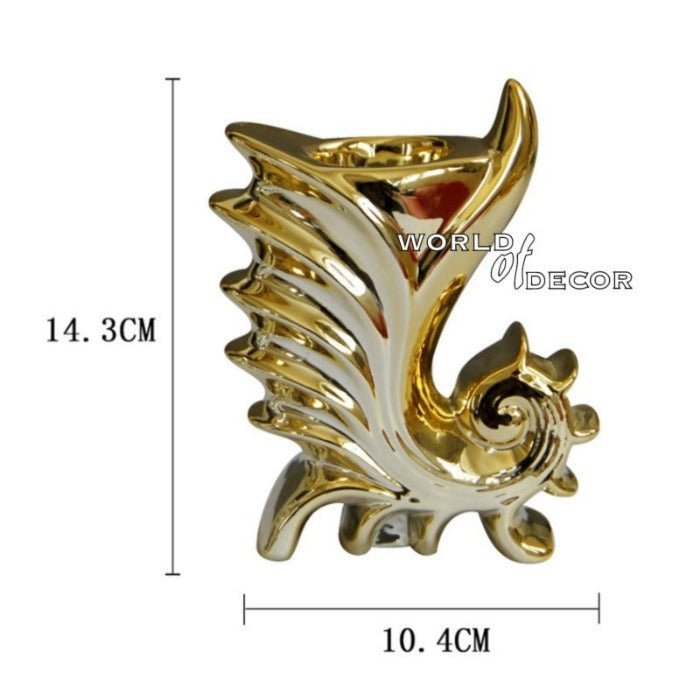 Mediterranean Sea Horse Tealight/Candle Holder - Gold CANDLES HOLDER at World Of Decor NZ