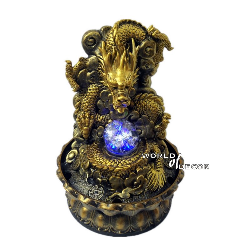 Water Fountain Wealth Dragon W Rolling Ball WATER FOUNTAIN at World Of Decor NZ