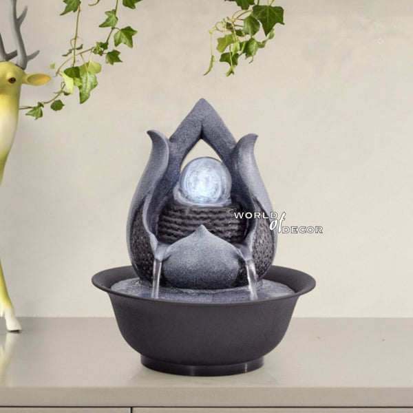 Flower Water Fountain with Rolling Ball at World Of Decor NZ
