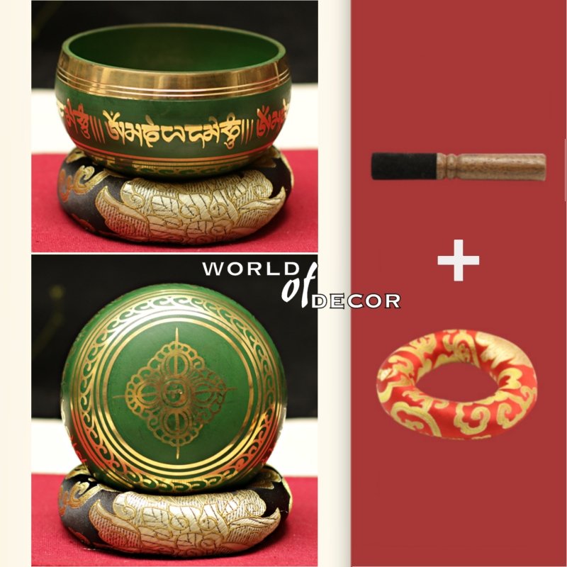 Singing Bowl 10cm - Green SINGING BOWL at World Of Decor NZ