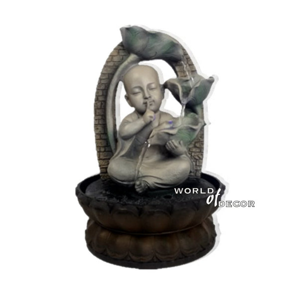 3 Lotus Leaf Monk Water Fountain at World Of Decor NZ