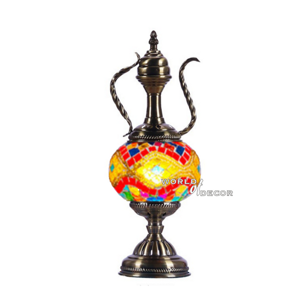 Turkish Mosaic Teapot Shade Lamp-5 at World Of Decor NZ