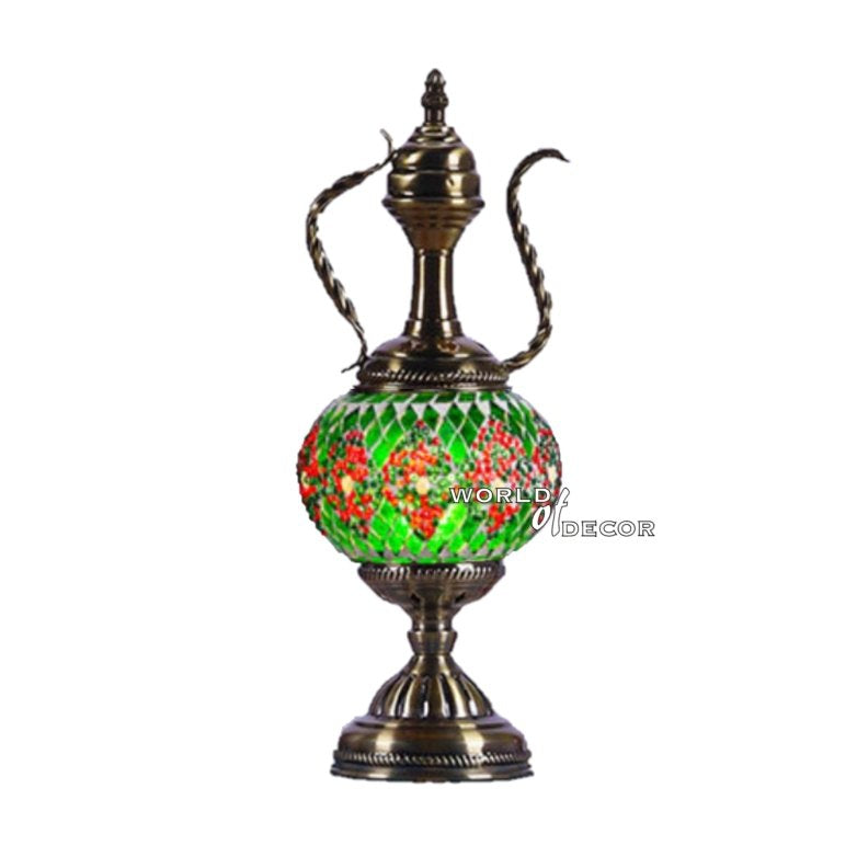 Turkish Mosaic Teapot Shade Lamp - 6 MORROCCAN LAMP at World Of Decor NZ