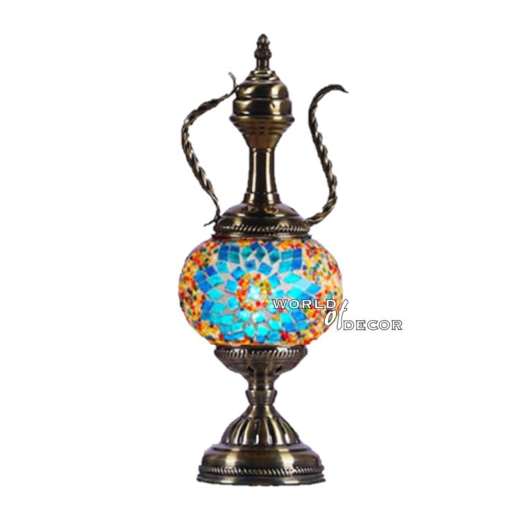 Turkish Mosaic Teapot Shade Lamp - 7 MORROCCAN LAMP at World Of Decor NZ
