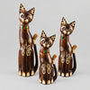 Wooden Cat with Mosaic - Small SCULPTURE/ORNAMENT & ANIMAL at World Of Decor NZ