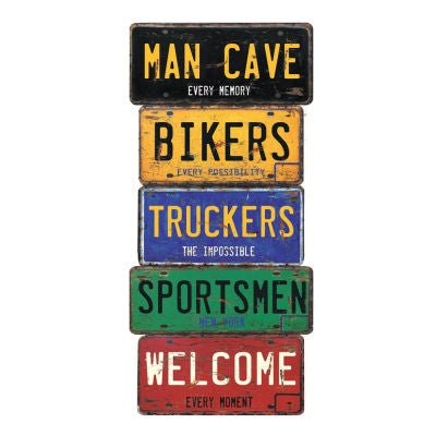 𝐌𝐚𝐧 𝐂𝐚𝐯𝐞 𝐁𝐢𝐤𝐞𝐫𝐬 𝐓𝐫𝐮𝐜𝐤𝐞𝐫𝐬 𝐒𝐩𝐨𝐫𝐭𝐬𝐦𝐞𝐧 Welcome Sign WALLHANGING at World Of Decor NZ
