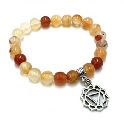 Agate Solar Plexus Chakra Bracelet CRYSTAL at World Of Decor NZ