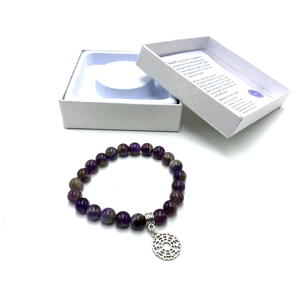 Amethyst Crown Chakra Bracelet CRYSTAL at World Of Decor NZ