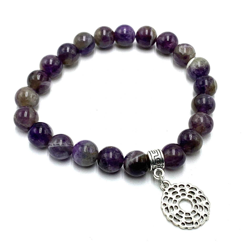 Amethyst Crown Chakra Bracelet CRYSTAL at World Of Decor NZ